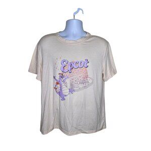 Retro Disney Epcot Figment Tshirt Womens Size XL Ivory Purple